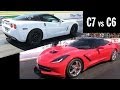 C7 vs C6 - 10 Second Corvettes - Great Race!