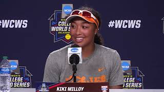 Lady Vols Softball Coach Karen Weekly, Kiki Milloy, Ashley Rogers pre-WCWS presser
