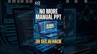 Make Professional PPT in 30 Seconds! 💻🔥 | RR Techie #Shorts #AI