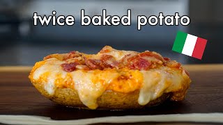 Twice baked potatoes but make it Italian