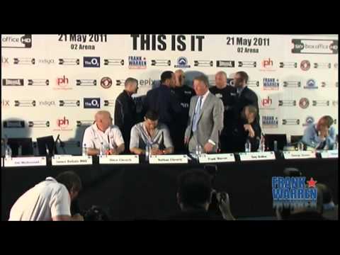 May 21st O2 Arena Press Conference with James DeGale Nathan Cleverly Tony Bellew and George Groves