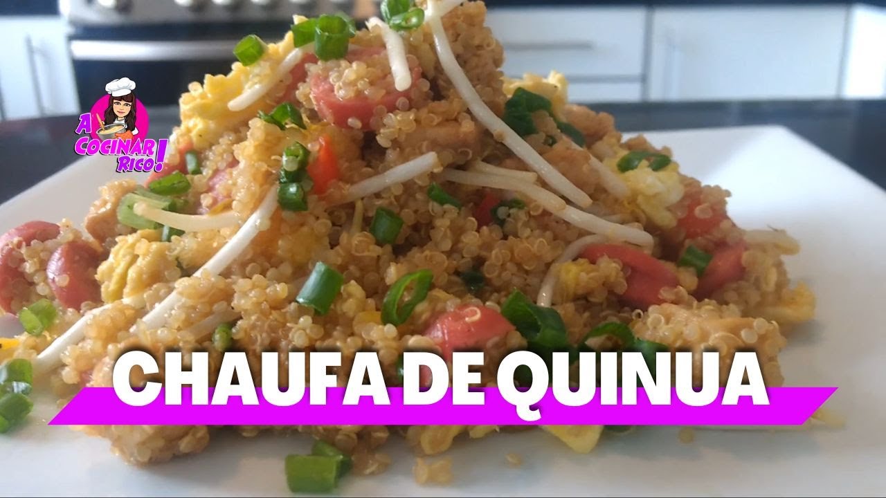 Receta de CHAUFA DE QUINUA CON POLLO 🍗¡Una Delicia! 😋