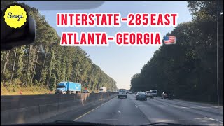 Driving on I-285 East, Atlanta-Georgia, USA