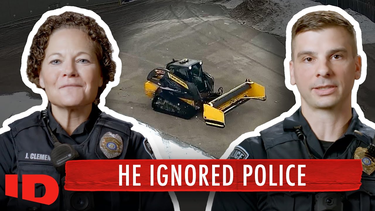 Man In Stolen Snow Plow Leads Police on Low Speed Chase | Body Cam | ID ...