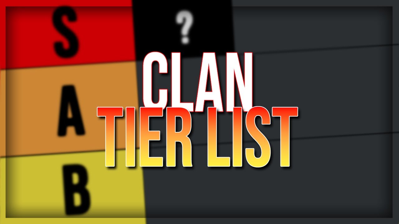 PROJECT MUGETSU] OFFICIAL UPDATED CLAN TIERLIST 