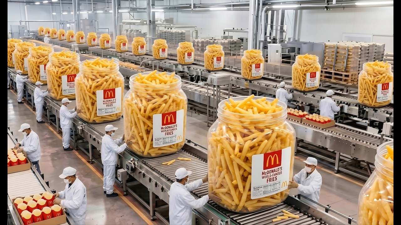 Inside McDonald's Fries Factory: How 9 Million Pounds Are Frozen Every Day (Full Process)