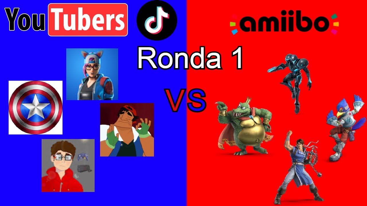 Super Smash Bros Ultimate YouTubers VS Amiibos Ronda 1 YouTube
