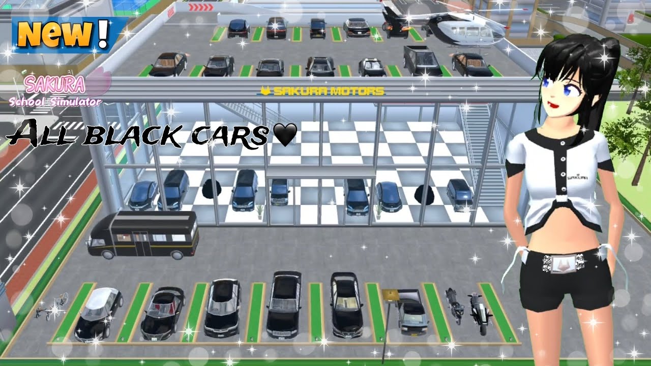 Now everything is black 🖤🖤•••sakura school simulator 😍😍