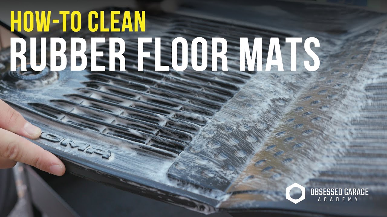 The best way to clean rubber car mats! 