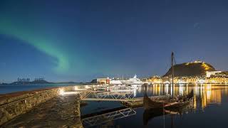 Adult Swim Bump Northern Lights Above A Vikings Ship, Time Lapse Fanmade