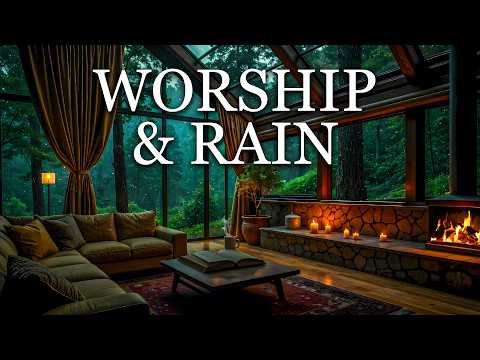 Peaceful Soaking Worship with Rain 🌧️ | Christian Instrumental for Prayer, Devotion & Calm Sleep