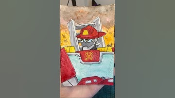 Heatwave Transformers Rescue Bots Painting #transformers #transformersrescuebots #heatwave #tfp