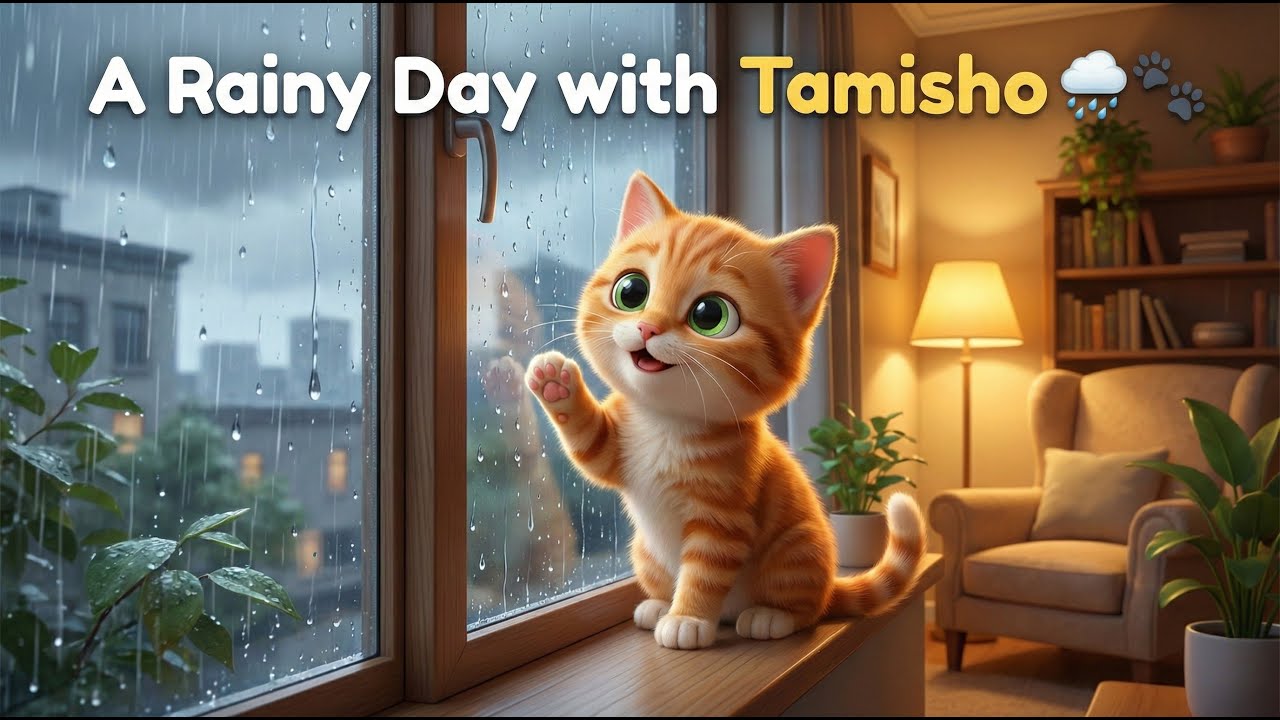 A Rainy Day with Tamisho the Cat 🐱