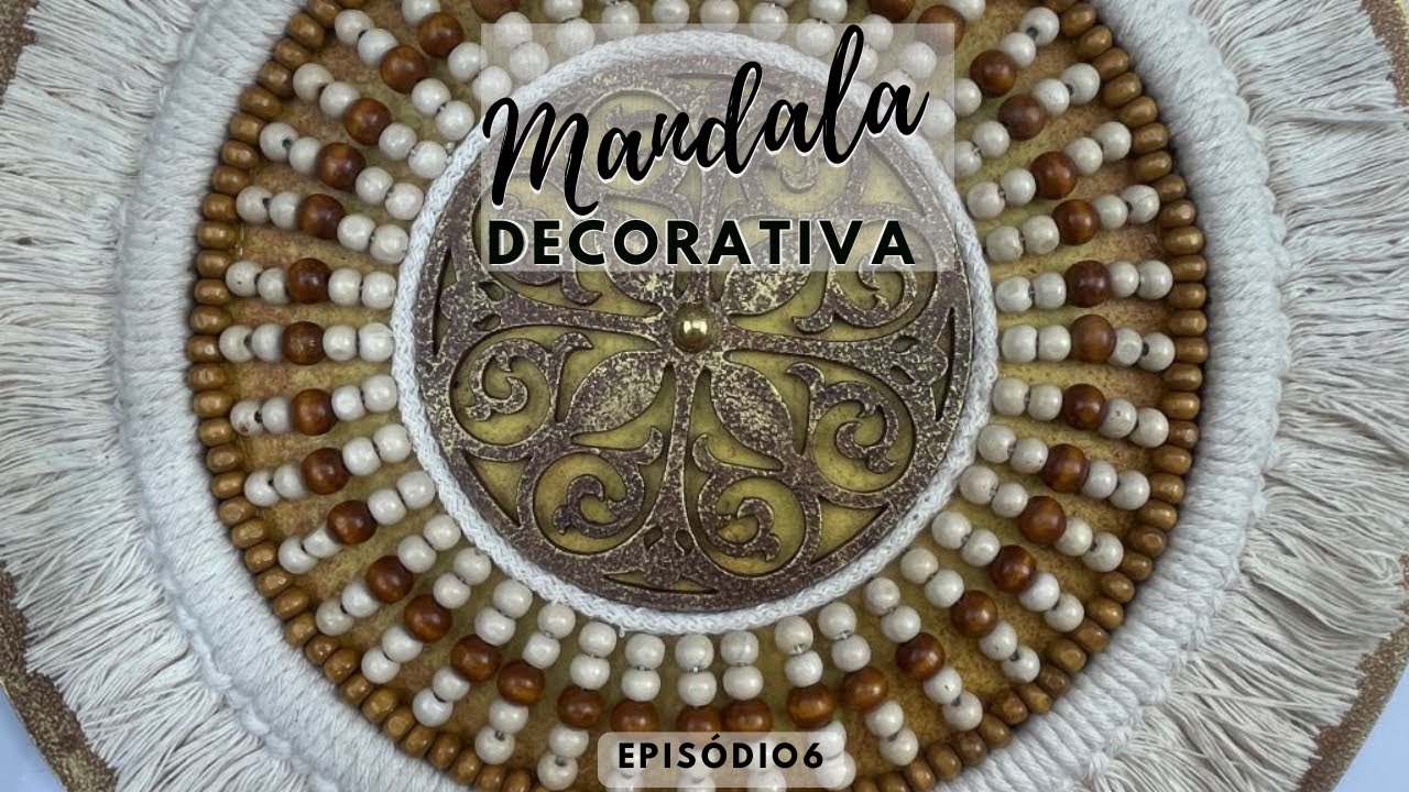 Mandala com Contas e Macramê: Um Projeto DIY que é Pura Arte!