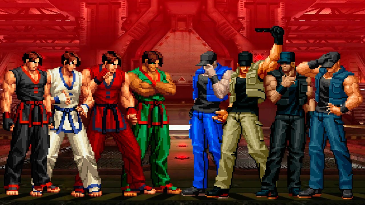 [KOF MUGEN] Kim Kaphwan Team vs Clark Steel Team