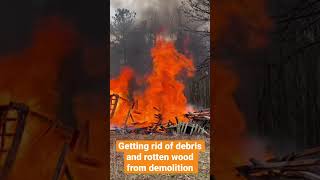 Burning Debris