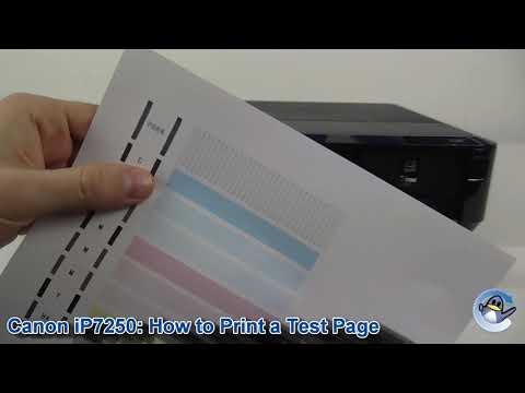 Canon Pixma iP7250: How to Print a Nozzle Check Test Page