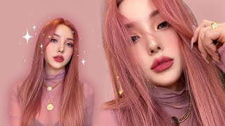 🎀 핑크 헤어 찰떡! 메이크업 (with sub) MATCH MADE IN PINK MAKEUP