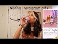 buying & testing every instagram ad I get!! (very interesting)