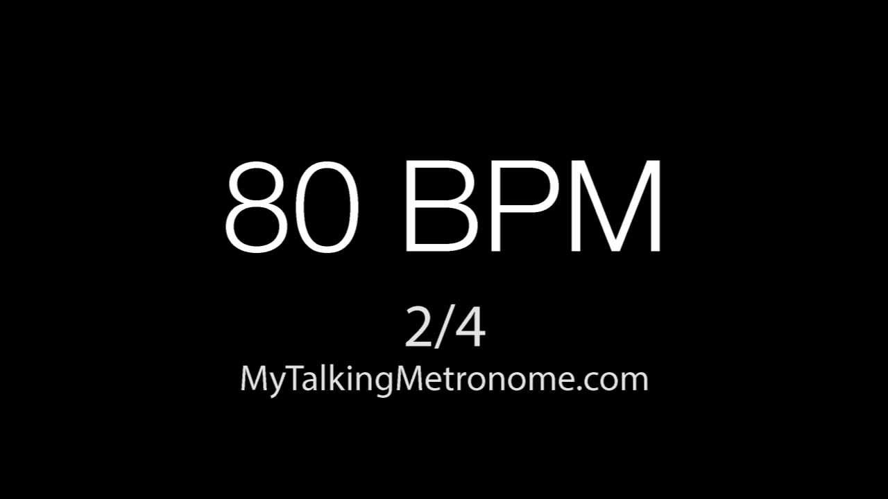 80 bpm metronome