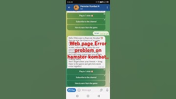 web page Error problem on hamster kombat|| #hamsterkombat #shorts