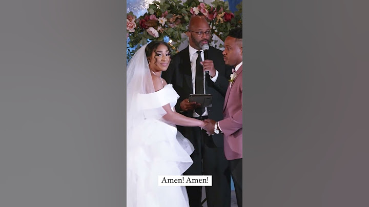 The wedding officiant speaking on behalf of the bride and groom!  Funny moment #weddingmoments