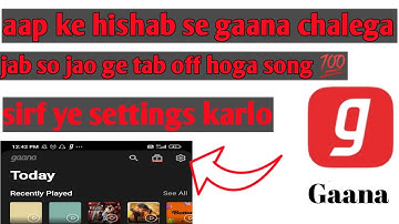 gaana app par sleep timer kaise set kare | How to set sleep timer gaana app