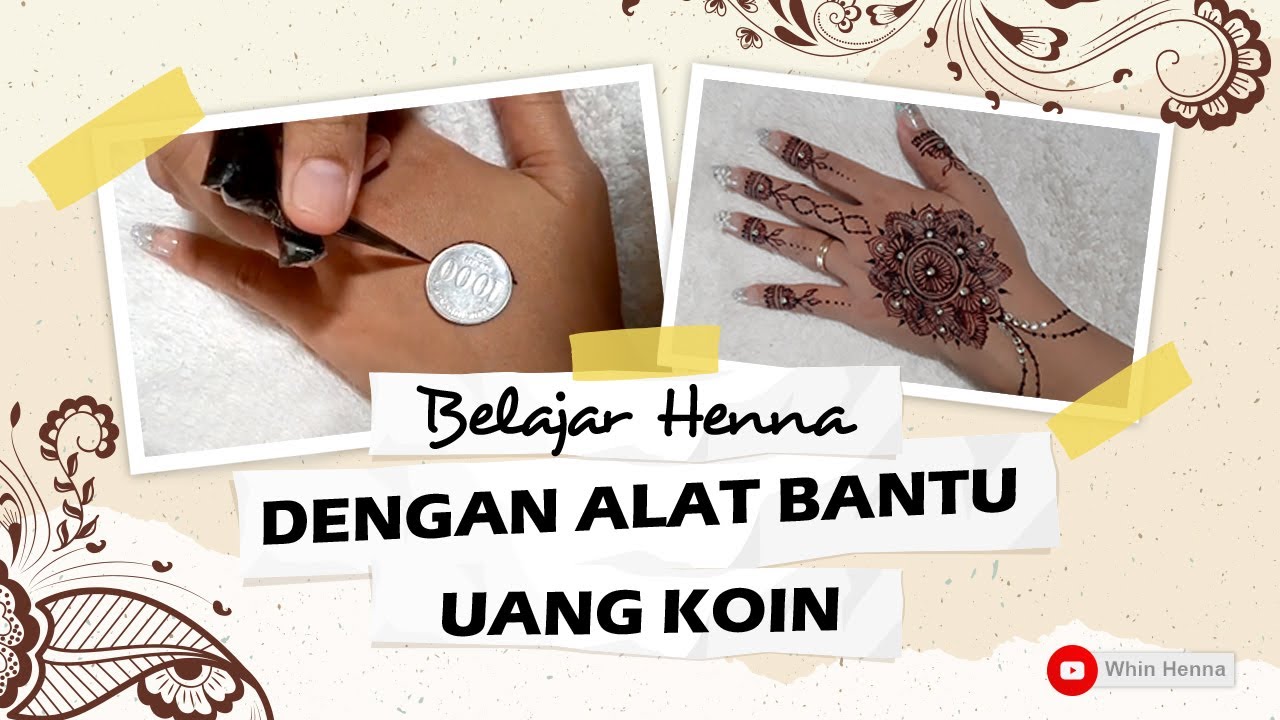 Belajar henna  untuk pemula  dengan alat bantu part 2 YouTube