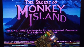 Reading Monkey Island graphic from FAT SD, on RISCV FPGA ULX3S board!