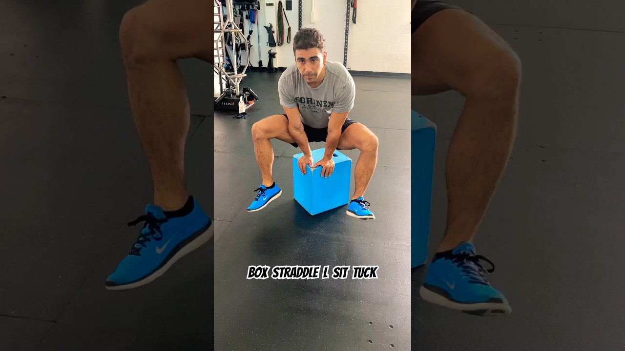Box Straddle L Sit Lift With Knees Tucked - YouTube