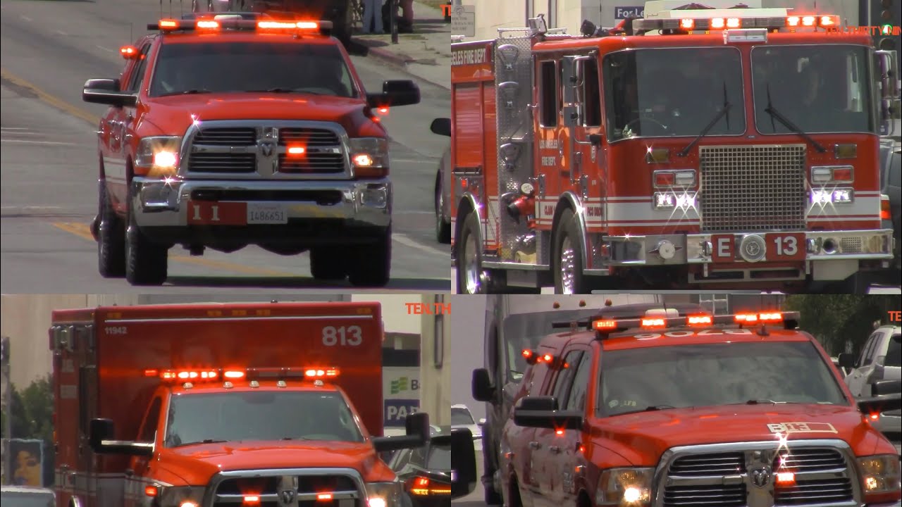 LAFD BATTALION 11 | RA13 | ENGINE 13 RESPONDING POSSIBLE STRUCTURE FIRE ...