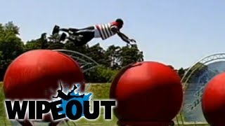 Superman Flies Across The Big Red Balls | Wipeout HD