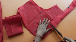 सिंपल ब्लाउज कटाई एंड सिलाई | Sada blouse cutting & Stitching in Hindi | Usha Designs