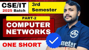 Computer Network | 3rd Semester | part 2 | One Shot Marathon Video | Revision with Important Topics