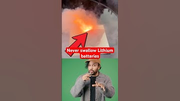 Never swallow lithium batteries. #shorts
