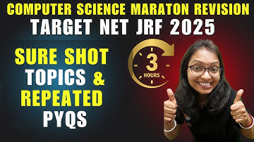 3 Hours MARATHON-Revision Computer Science UGC NET|SURE SHOT Topic of-Computer Science & PYQs