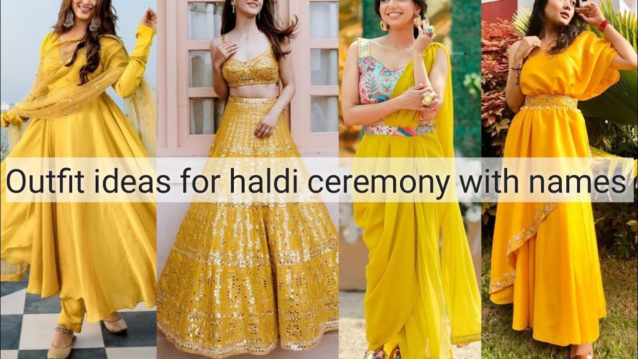 2022 Haldi Ceremony Outfits Dress To Wear(updated)_Ubtan Dresses For  Girls||Trendy Haldi Dresses👌👉 | Haldi ceremony outfit, Haldi dress, Girls  dresses