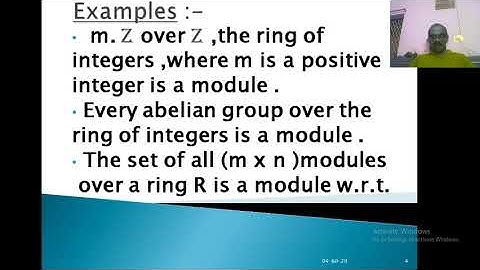 My Video Lecture on Advanced Abstract Algebra P G  II 01