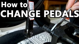 How to change Peloton Bike Pedals / How to Remove bike pedals and install clip in pedals