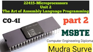 Unit 2 | The art of assembly language programming-Part 2 | Microprocessors | MSBTE-CO4I