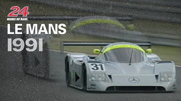 Michael Schumacher in his element at the 1991 Le Mans 24 Hours