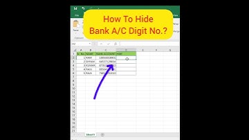 How to Hide a Bank A/C Number || #excel #tricks #tipsandtricks #trending #microsoft #techhimmy #tips