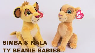 NALA & SIMBA NEW MWMT Ty Beanie Baby Plush Set Disney's 2019 The Lion King