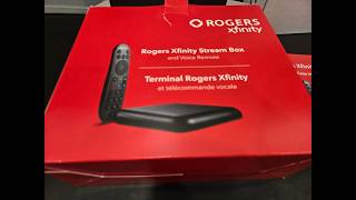 Rogers xfinity steam box with voice remote unboxing