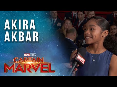 Monica Rambeau actress Akira Akbar LIVE from the Captain Marvel Red Carpet Premiere!