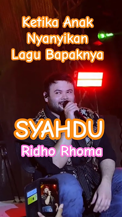 Ridho Rhoma Syahdu #ridhorhoma