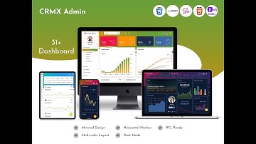 Bootstrap 5 Admin Template with Responsive Dashboard UI Kit- CrmX