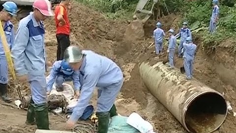 Đường ống nước Sông Đà dự kiến còn....tiếp tục vỡ