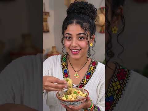 Ethiopian Breakfast King 👑” እንቁላል ፍርፍር #shourts #recipe #food #cooking #ethiopianfood