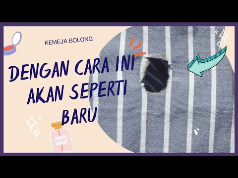 cara menambal baju bolong kena setrika